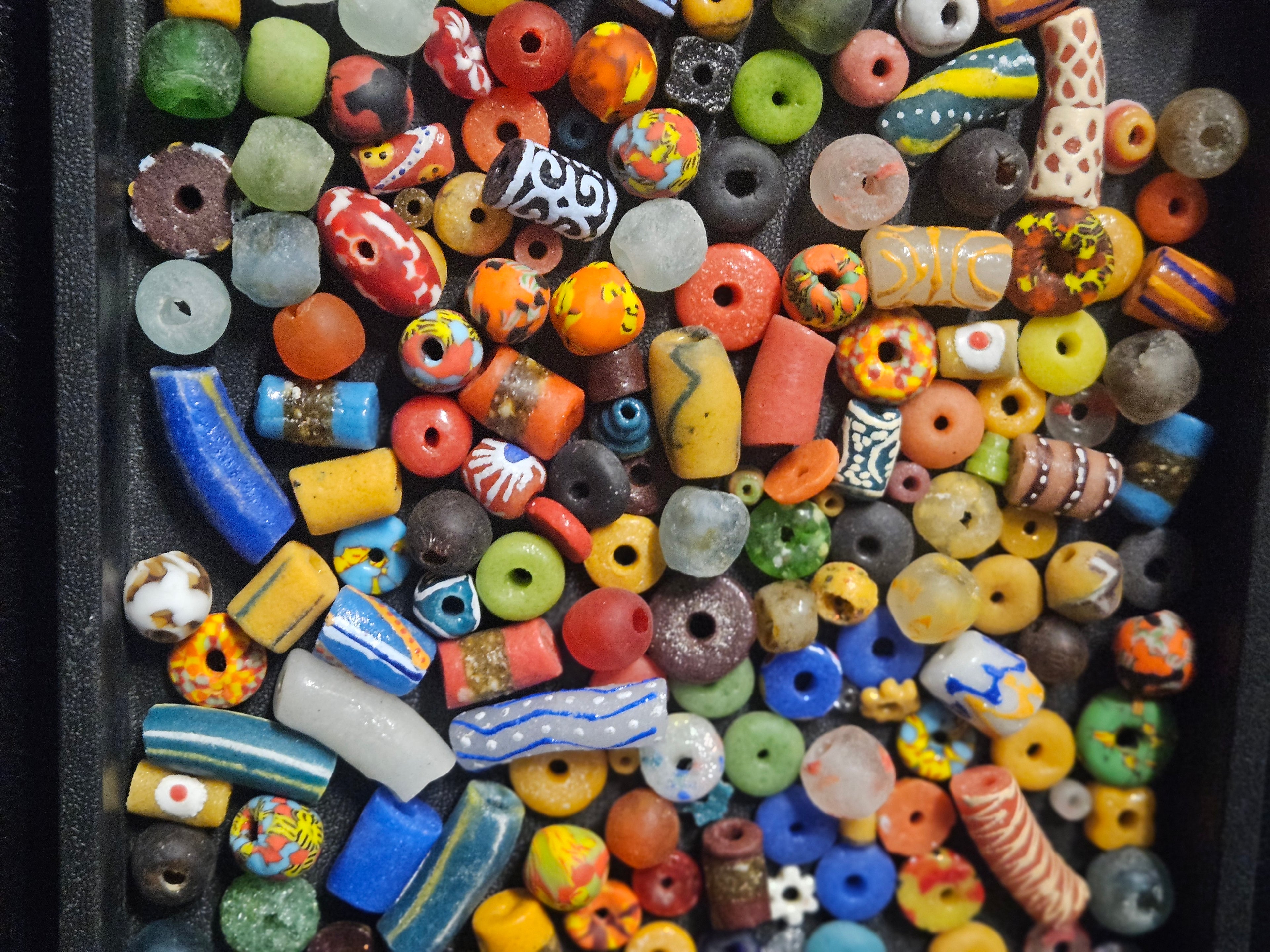 Ghana Bead Discovery Cup – Assorted African Krobo Glass Beads