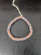 Authentic African Painted Glass Tube Beads from Ghana | Handmade Krobo Recycled Glass Jewelry Beads