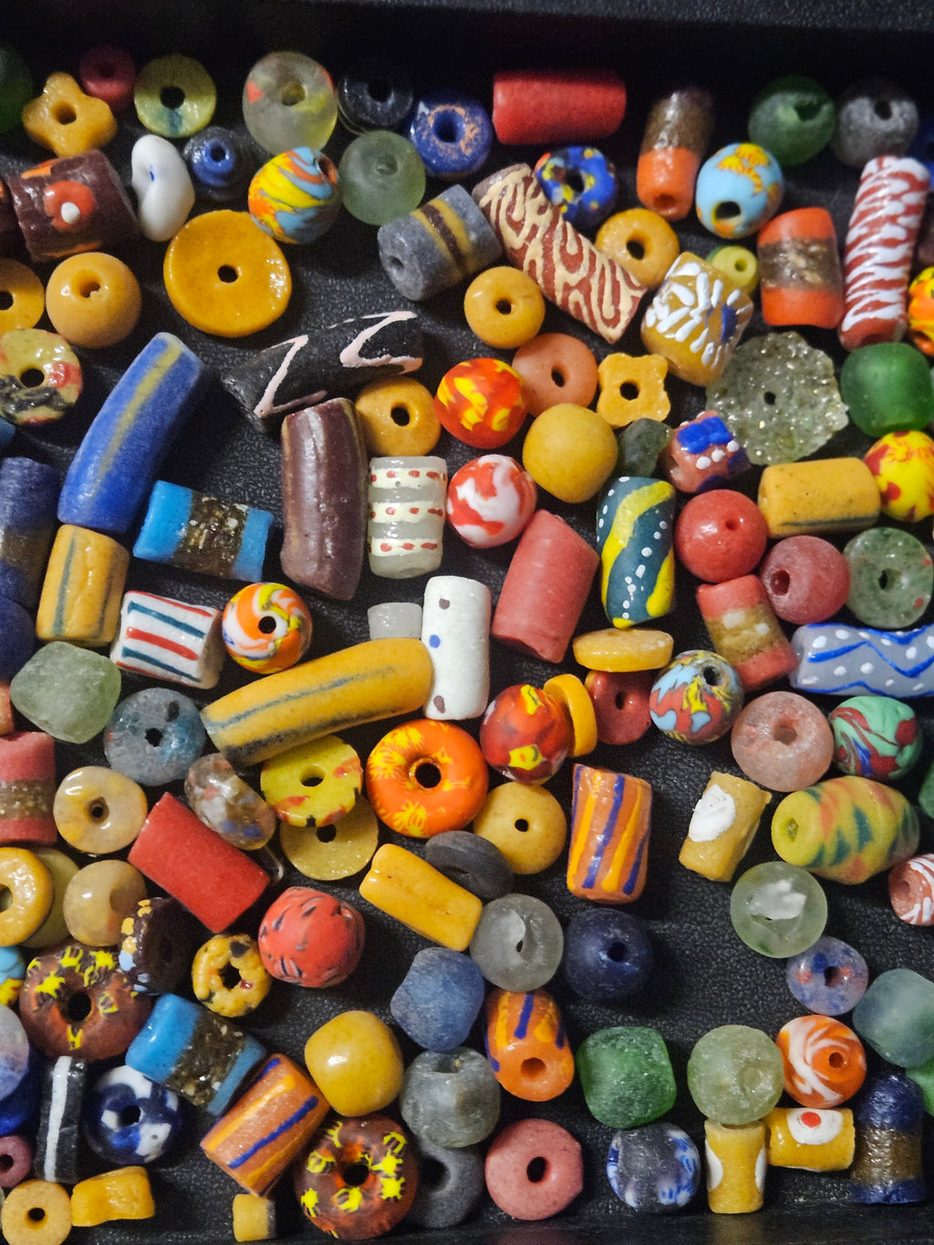 Krobo Glass Bead Studio Sampler – Mixed African Beads from Ghana