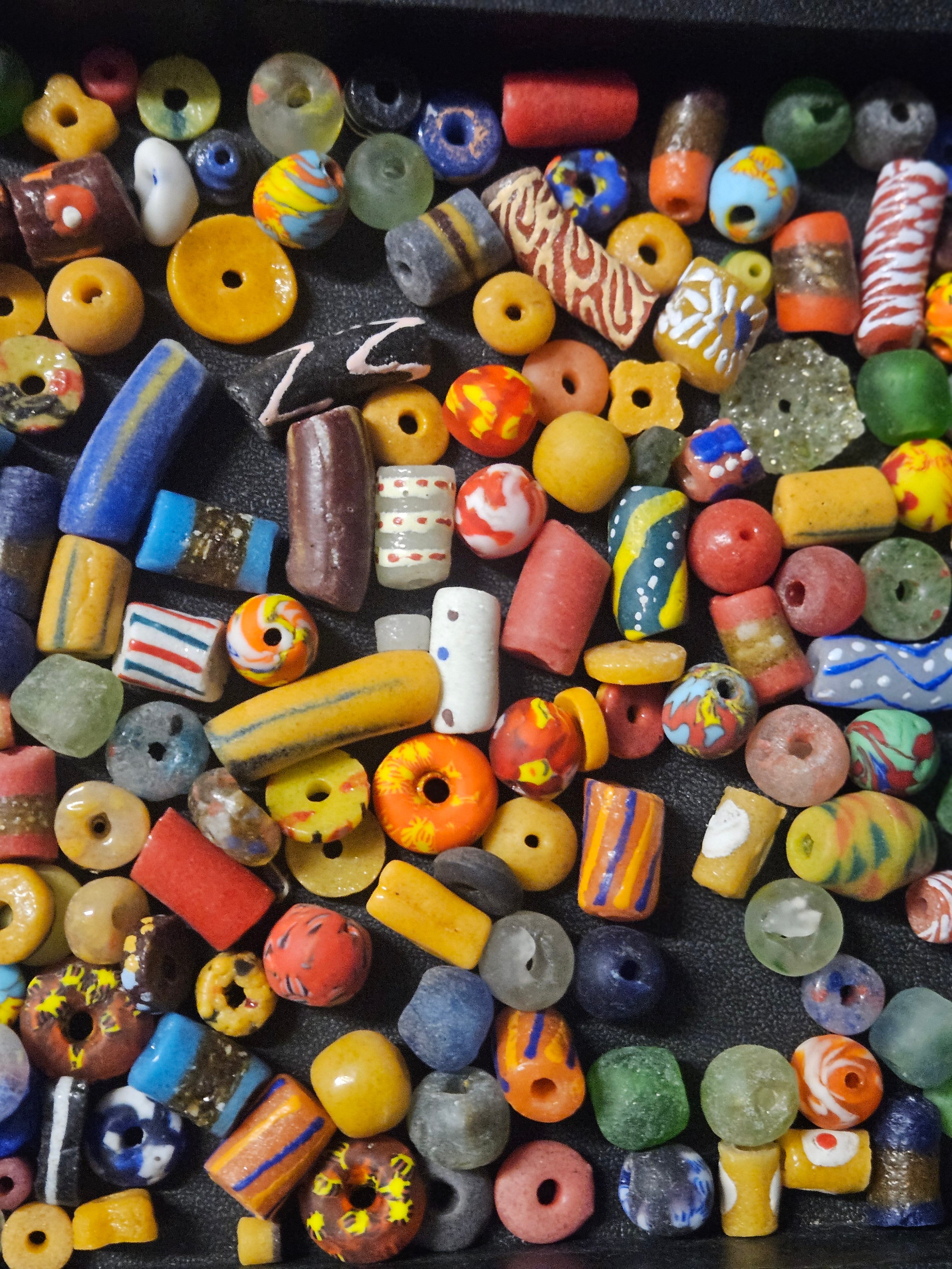 Krobo Glass Bead Studio Sampler – Mixed African Beads from Ghana