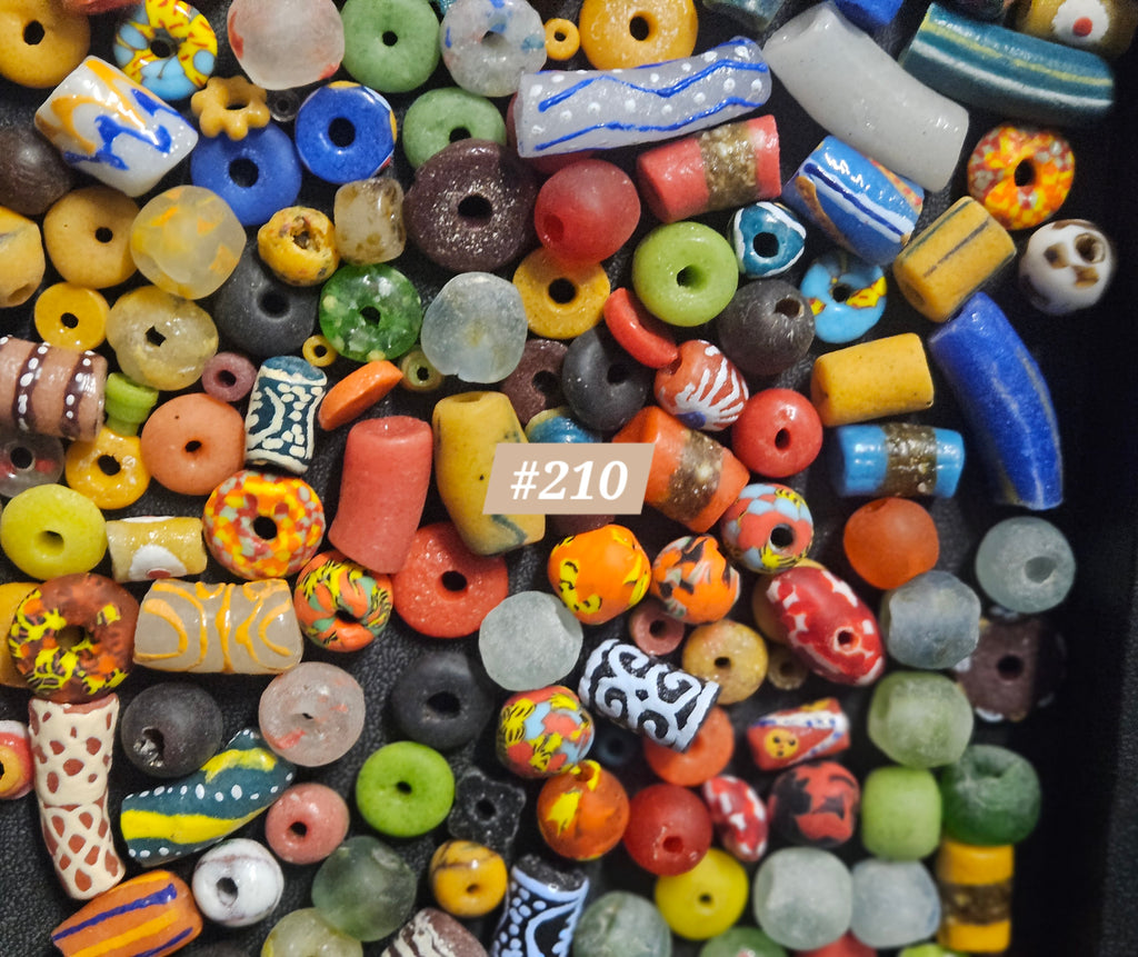 Ghana Bead Discovery Cup – Assorted African Krobo Glass Beads