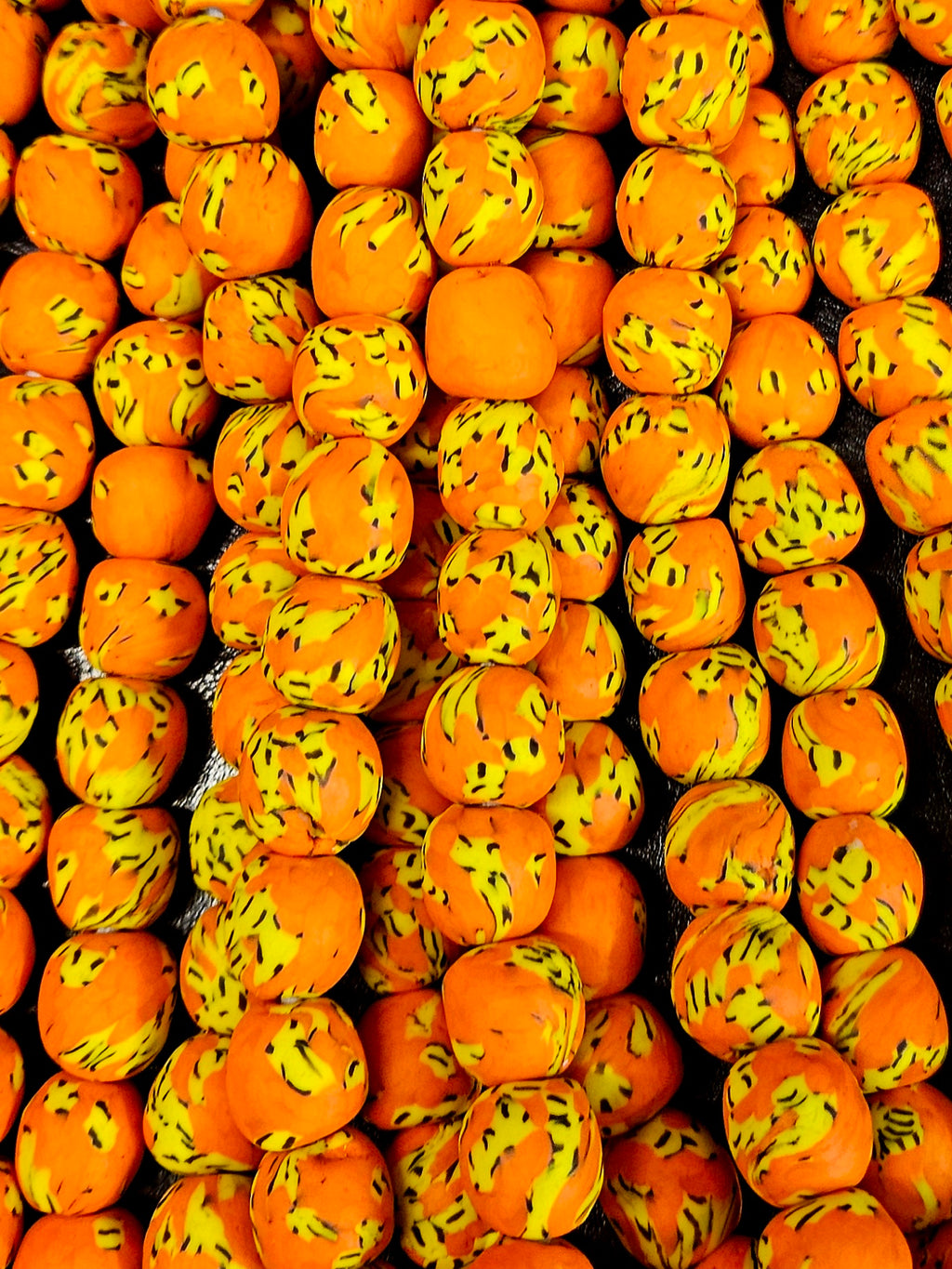 Vibrant African Recycled Glass Beads from Ghana - Perfect for Jewelry Making