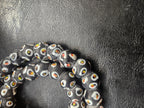 Designer Eye Trade Beads – Black, White & Multicolor 37–38 Beads