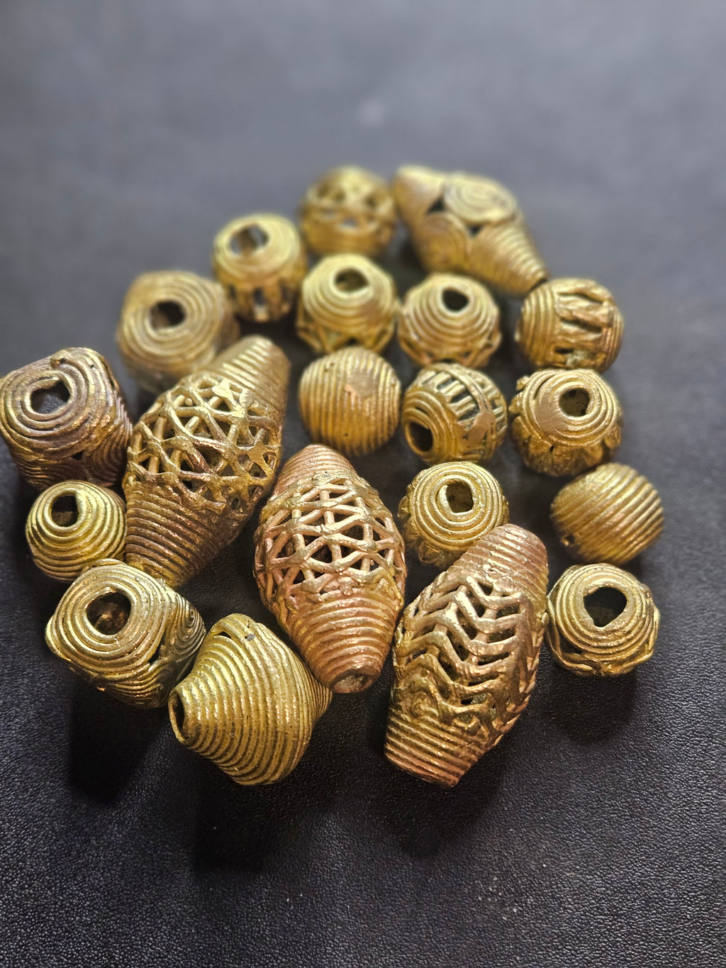 Ashanti Hollow Brass Beads – Artisan Openwork