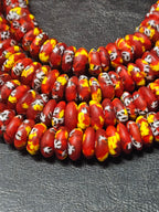 Authentic Fused Krobo Rondelle Glass Beads for Jewelry Designers | Ghana Recycled Glass Collection