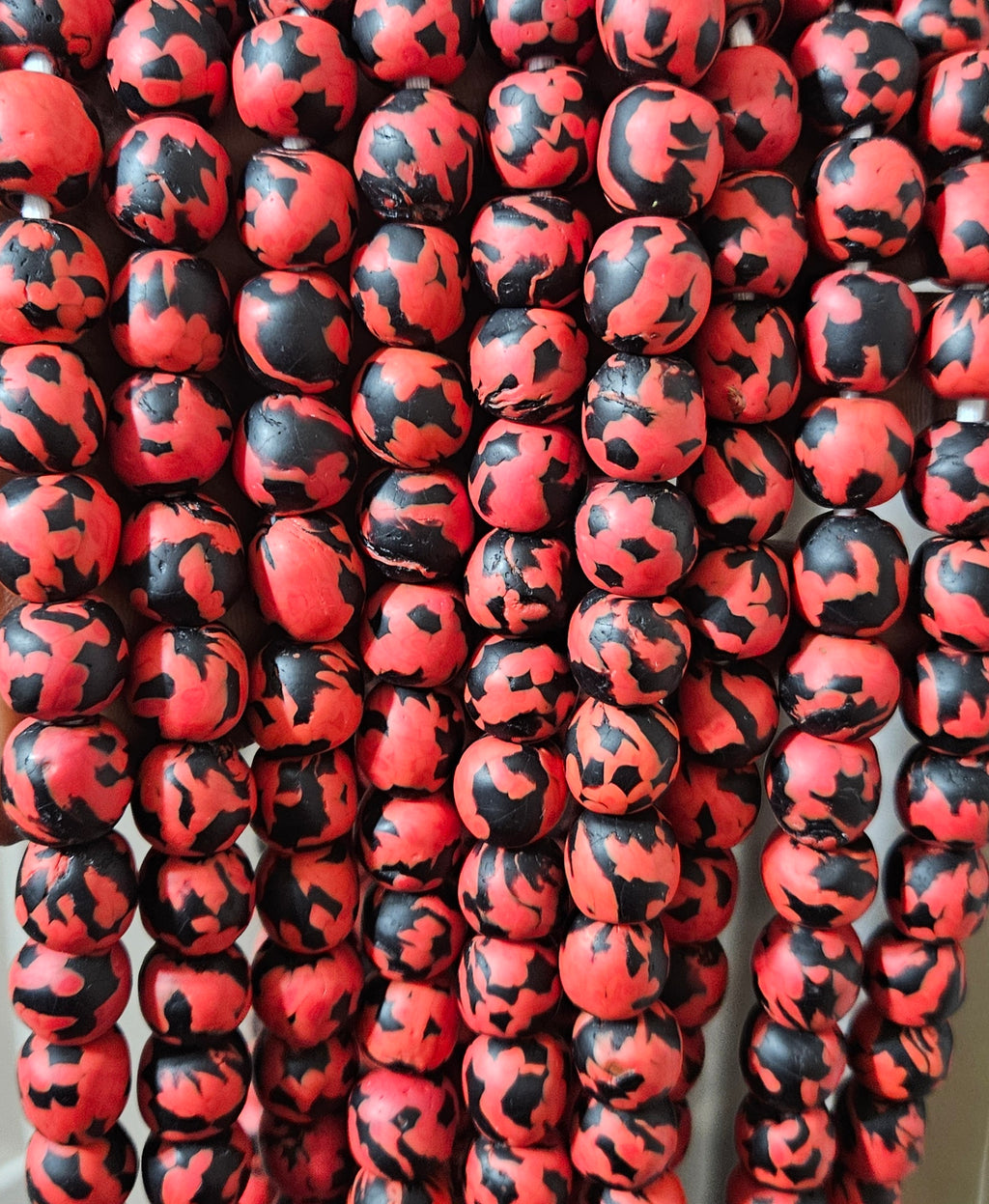 Fused African Recycled Glass Beads – Round #3514