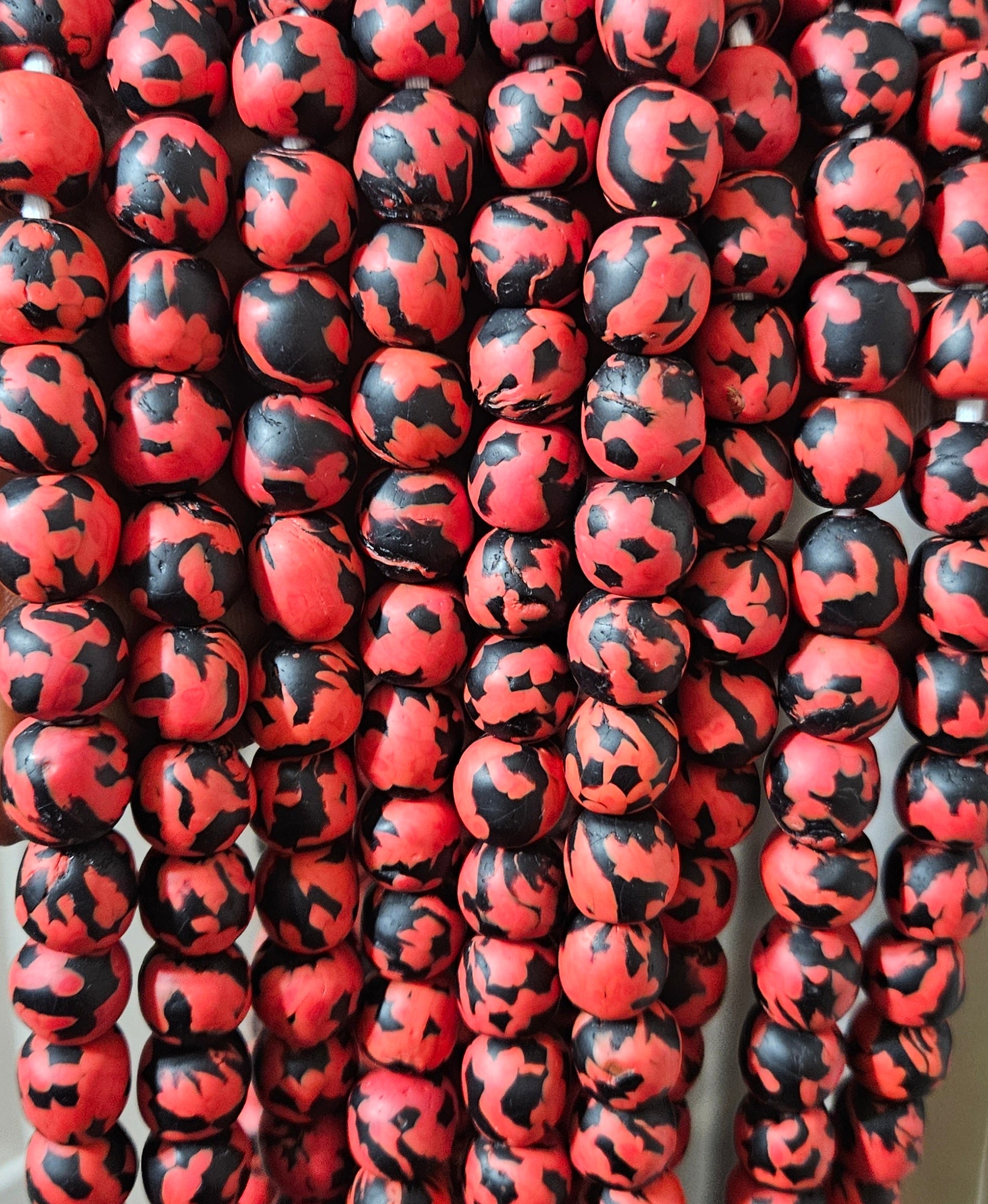 Fused African Recycled Glass Beads – Round #3514