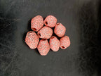 African Glass Bead Bundle – Coral Krobo Rondelles + Bicone Focal Beads
