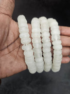 White African Recycled Glass Short Tube Beads – Handmade Krobo Powder Glass Beads, 32–33 Beads