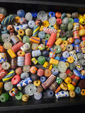 African Glass Bead Mix – Assorted Krobo Beads for Designers