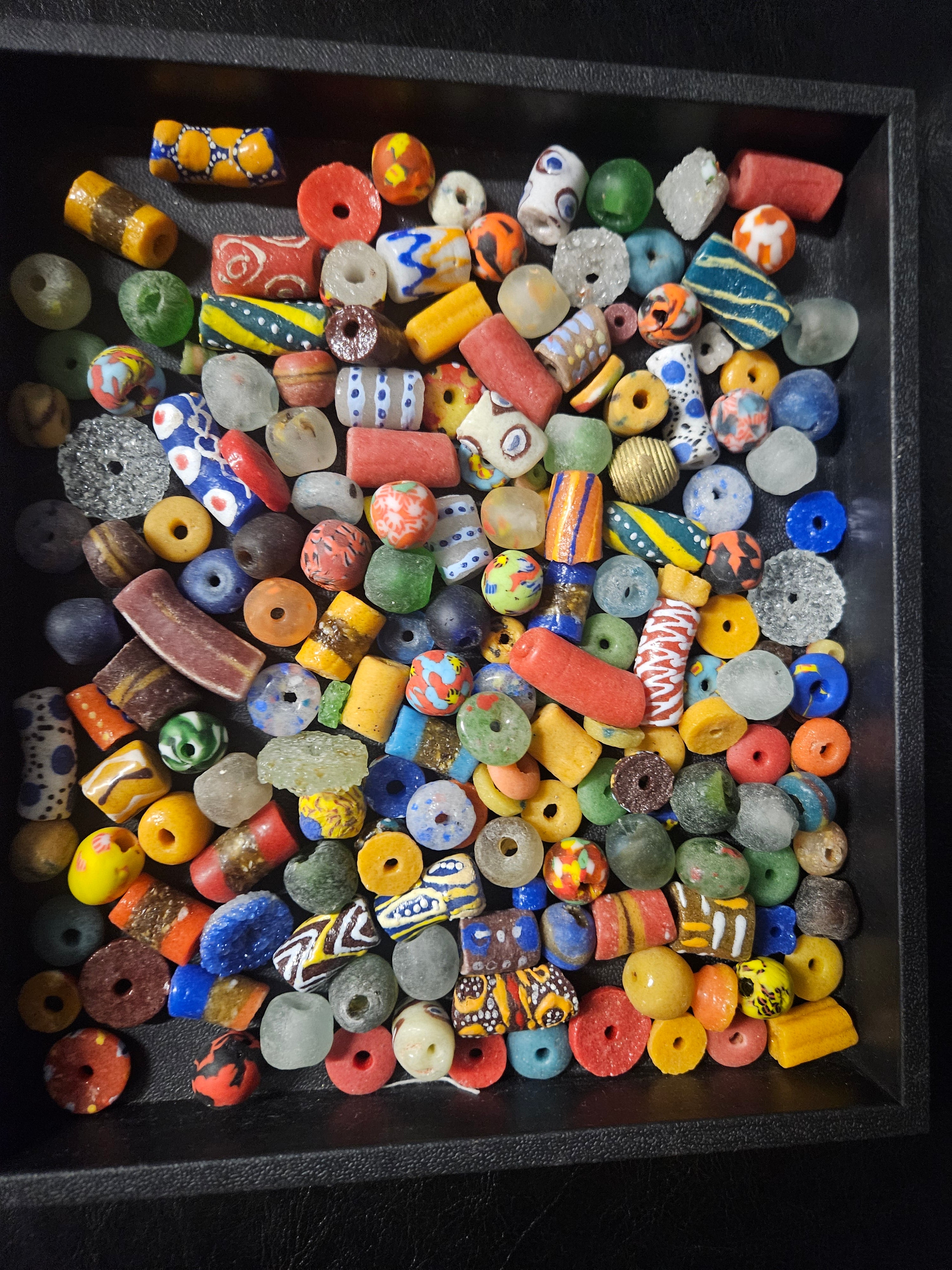 African Glass Bead Mix – Assorted Krobo Beads for Designers
