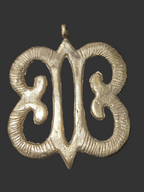Large Handcrafted Hye Won Hye African Brass Pendant | Authentic Ghana Adinkra Symbol