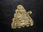African Brass Tiger Pendant with Adinkrahene Symbol – Ghana