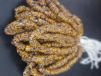 Handcrafted Krobo Glass Beads | Brown and Tan