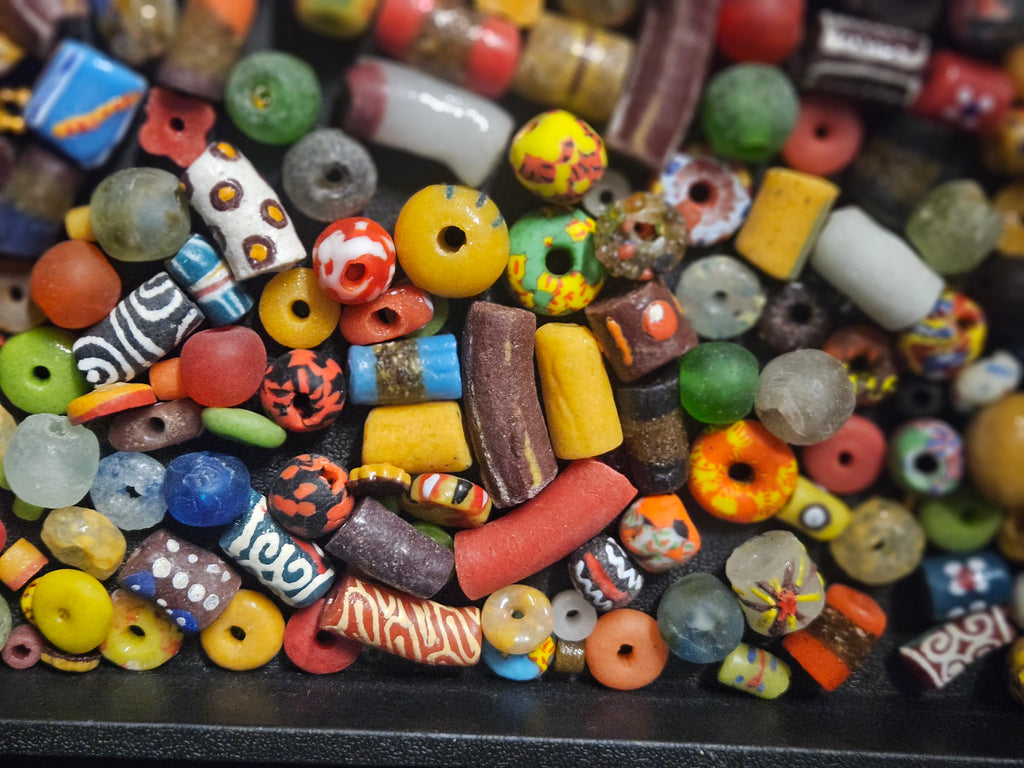 Asymmetrical African Bead Mix – Assorted Krobo Glass Beads