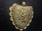Oversized Gye Nyame Adinkra Brass Pendant – Handcrafted in Ghana