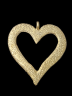 Pendant African Oversized Akoma Ashanti Brass Pendant