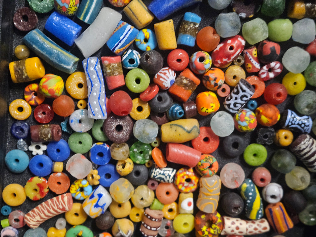 Ghana Bead Discovery Cup – Assorted African Krobo Glass Beads