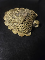 Large Ghana Brass Tiger Statement Pendant – Adinkrahene Design