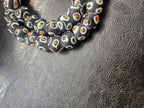 Designer Eye Trade Beads – Black, White & Multicolor 37–38 Beads