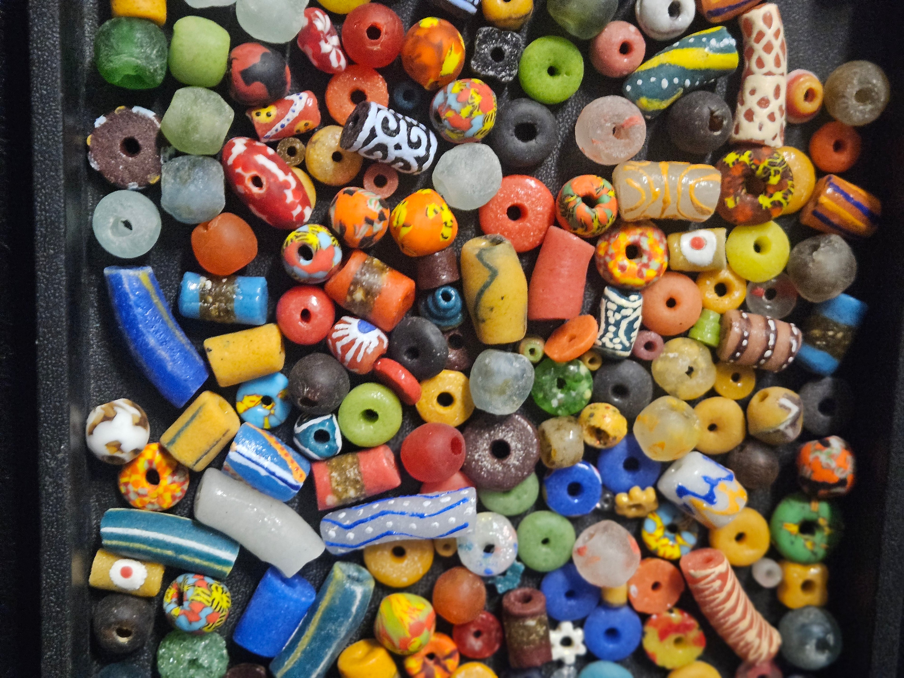 Ghana Bead Discovery Cup – Assorted African Krobo Glass Beads