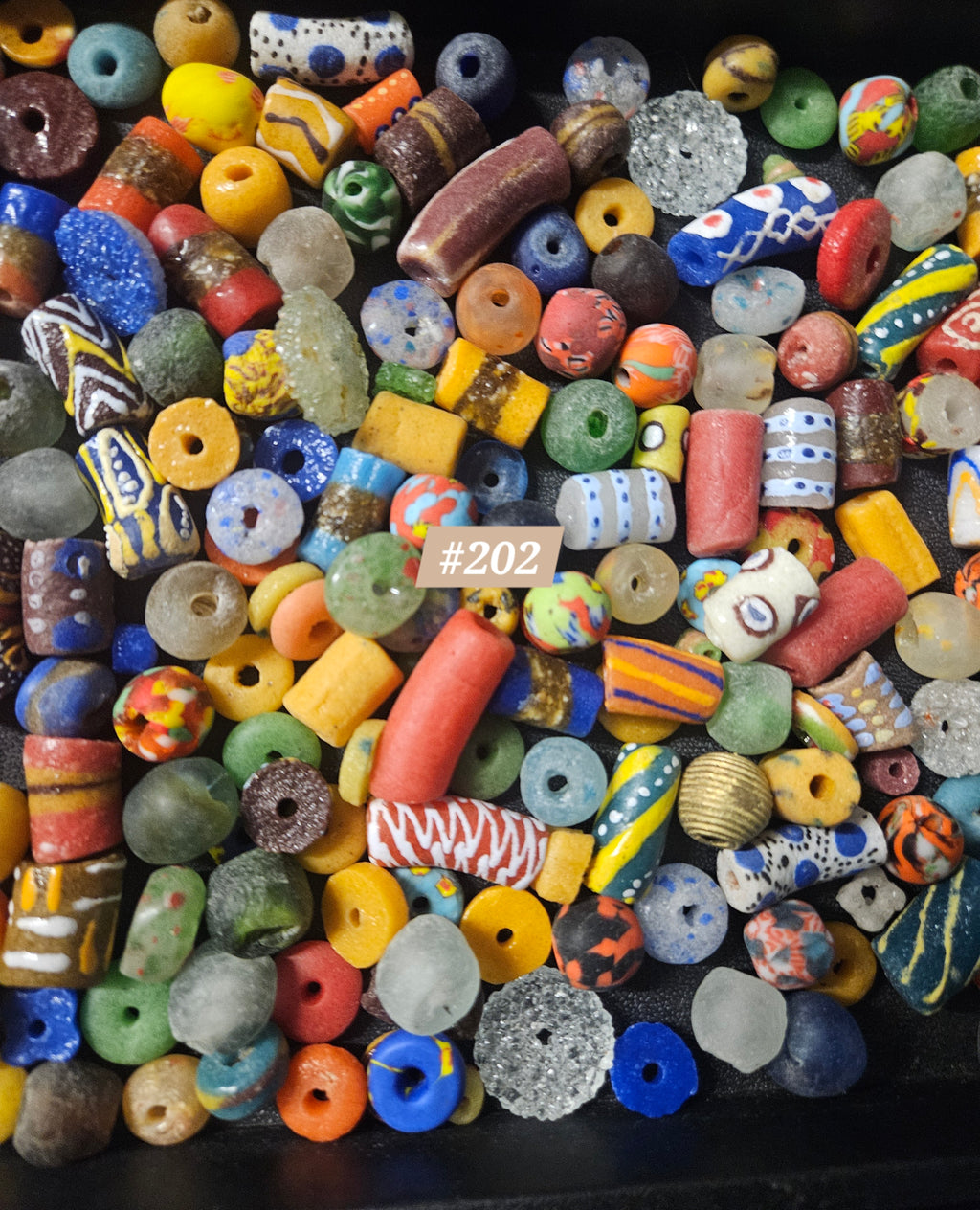 African Glass Bead Mix – Assorted Krobo Beads for Designers