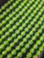 Green Krobo Pocket Glass Beads – Handmade in Ghana, 13–14mm