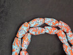 XL Coastal Fusion Krobo Recycled Glass Beads | Handmade African Statement Beads from Ghana