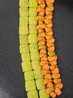 African Krobo Glass Bead Bundles | Canoe & Pillow Square Beads