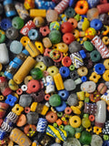 Mixed Shape African Glass Beads – Krobo Bead Soup Assortment
