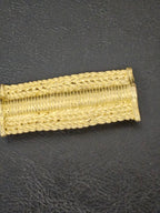 African Ashanti Brass Woven Barrel Component Bead