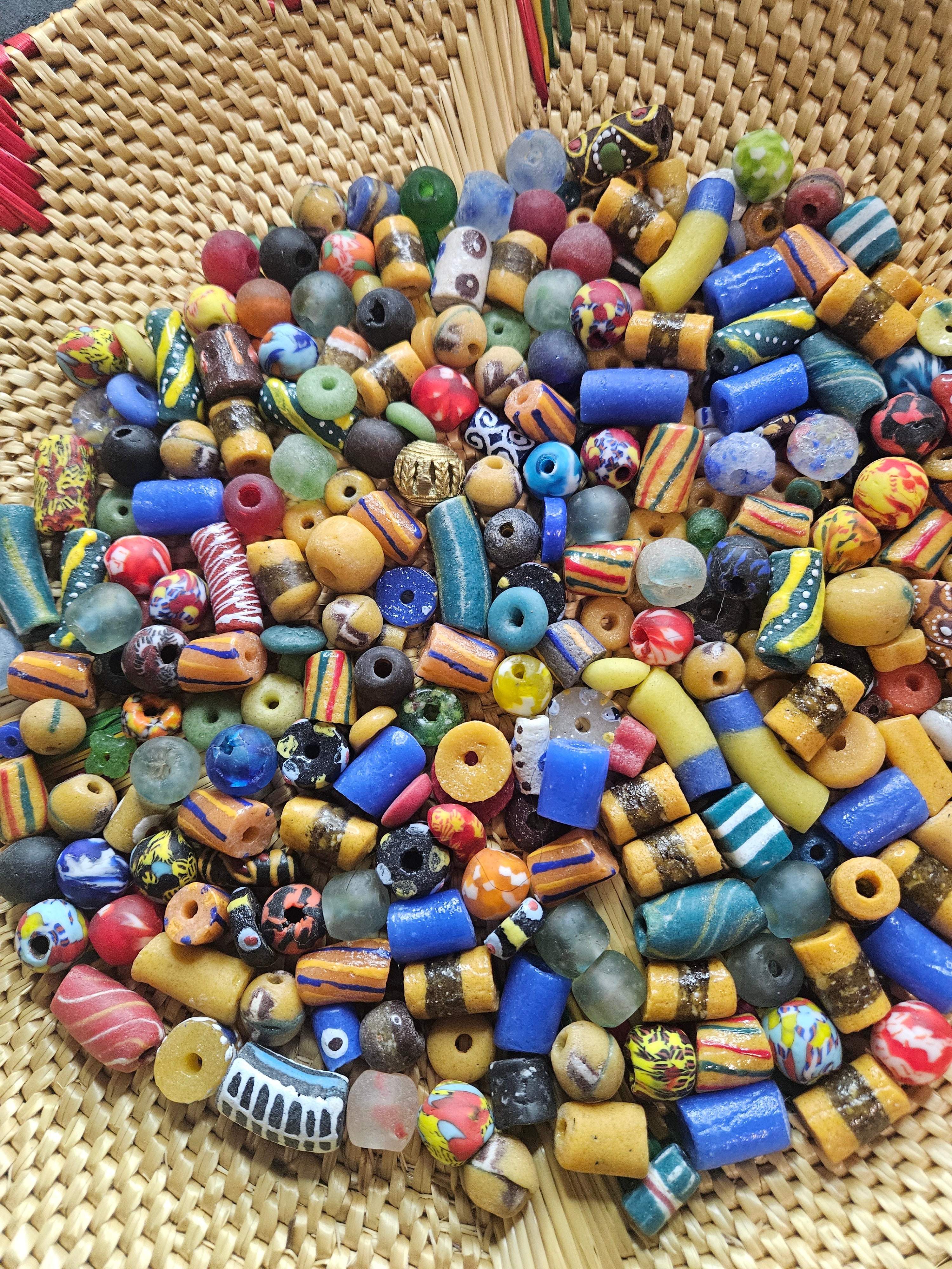 Ghana Artisan Bead Mix – 300+ Krobo Beads