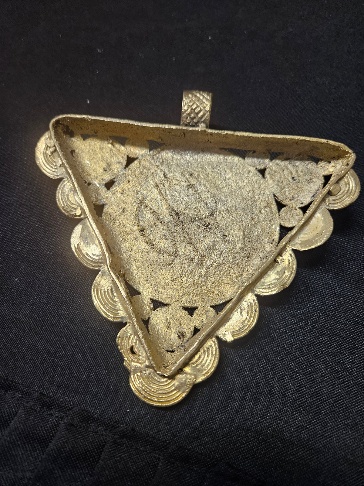 Sankofa Adinkra Symbol African Brass Pendant – Handmade in Ghana