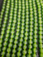 Green Krobo Pocket Glass Beads – Handmade in Ghana, 13–14mm