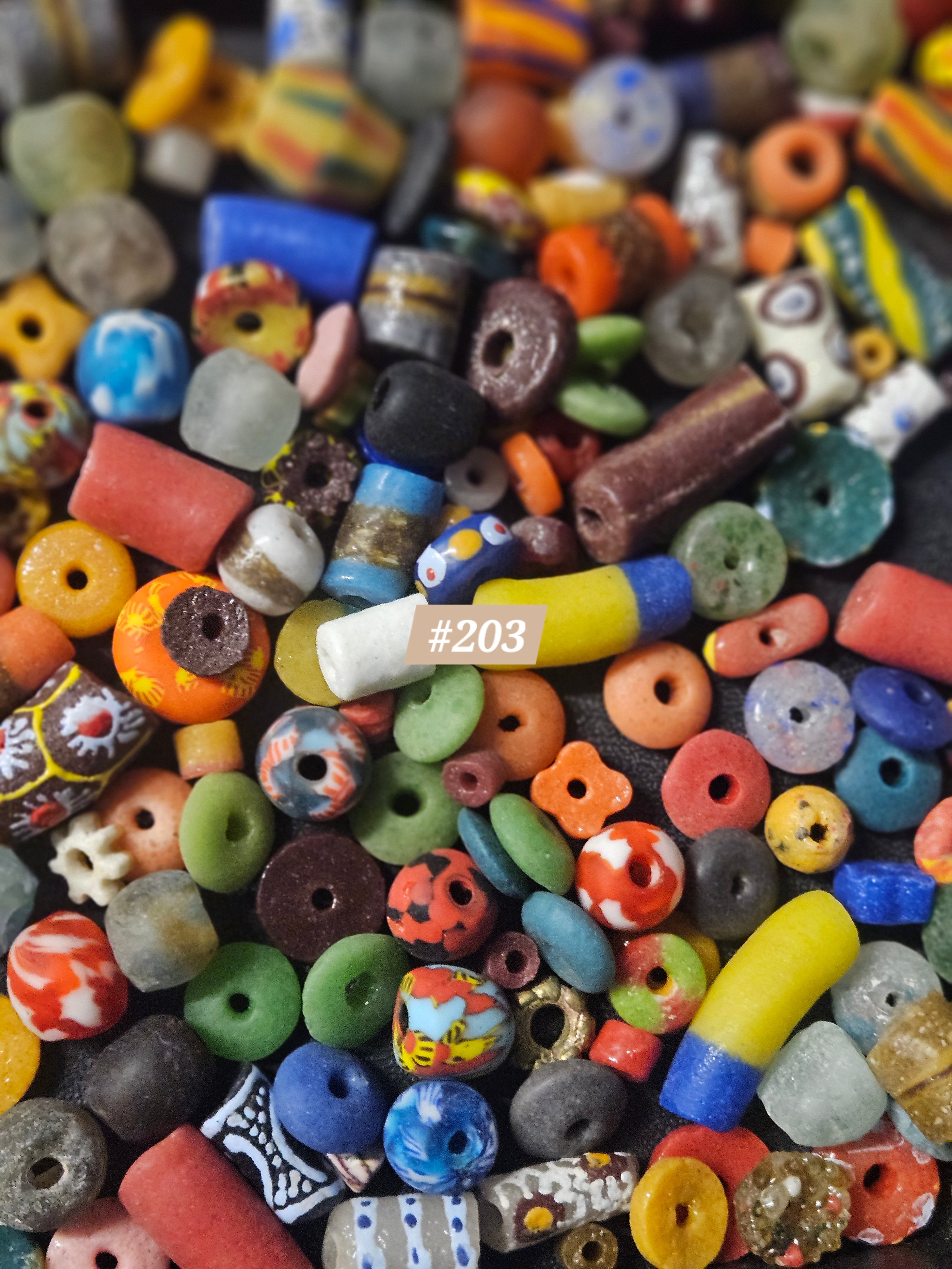 Loose Ghana Glass Beads – Designer Bead Soup Assortment