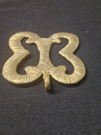 Large Handcrafted Pempamsie African Brass Pendant | Authentic Ghana Adinkra Symbol
