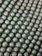 Emerald Frost Krobo Pocket Glass Beads | Handcrafted Ghana Recycled Glass Beads | Translucent Green Artisan Beads