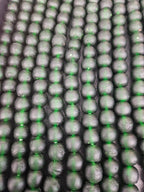 Emerald Frost Krobo Pocket Glass Beads | Handcrafted Ghana Recycled Glass Beads | Translucent Green Artisan Beads