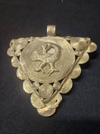 Sankofa Adinkra Symbol African Brass Pendant – Handmade in Ghana