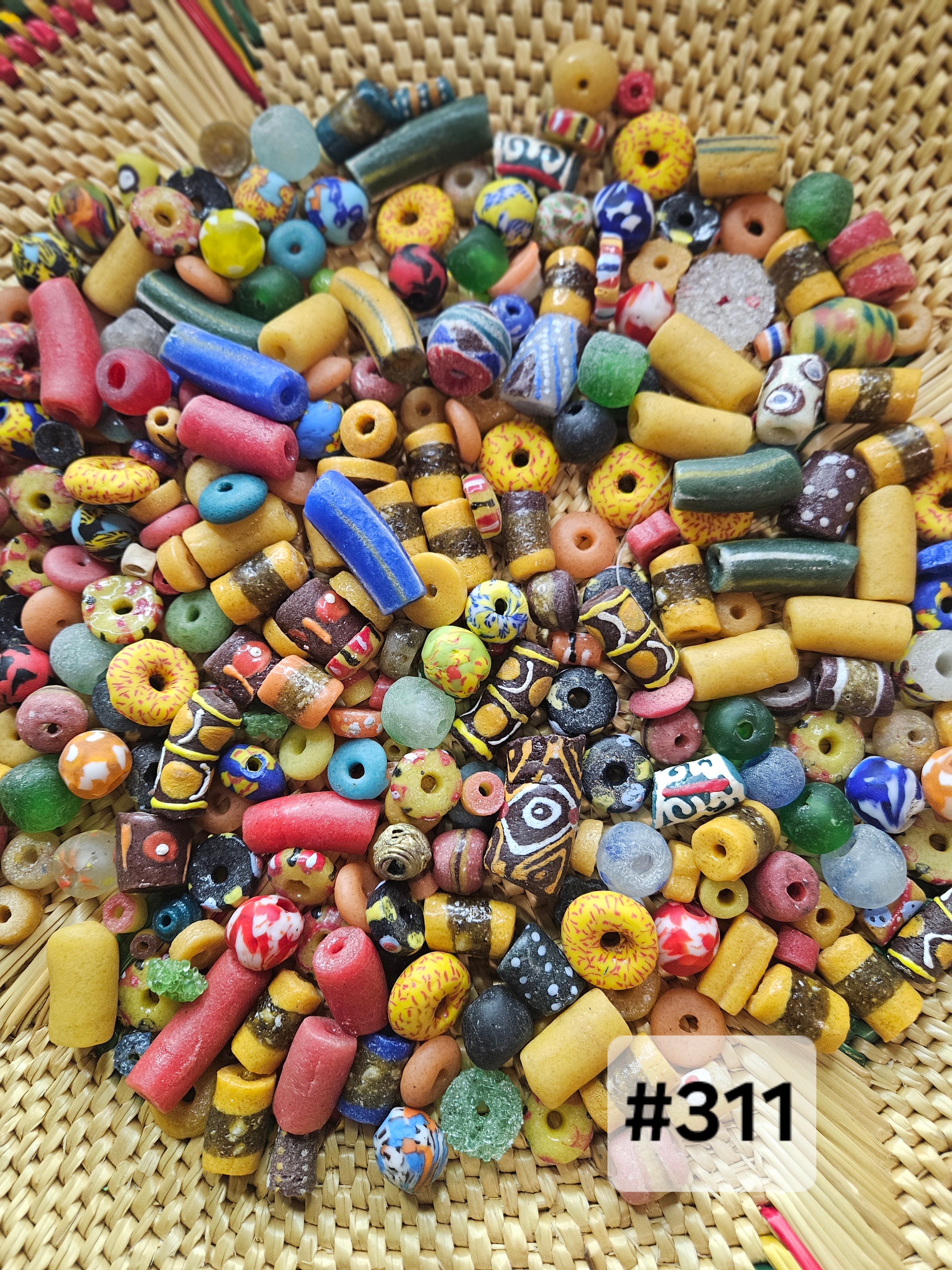 300+ Handmade Krobo Beads for Jewelry Making