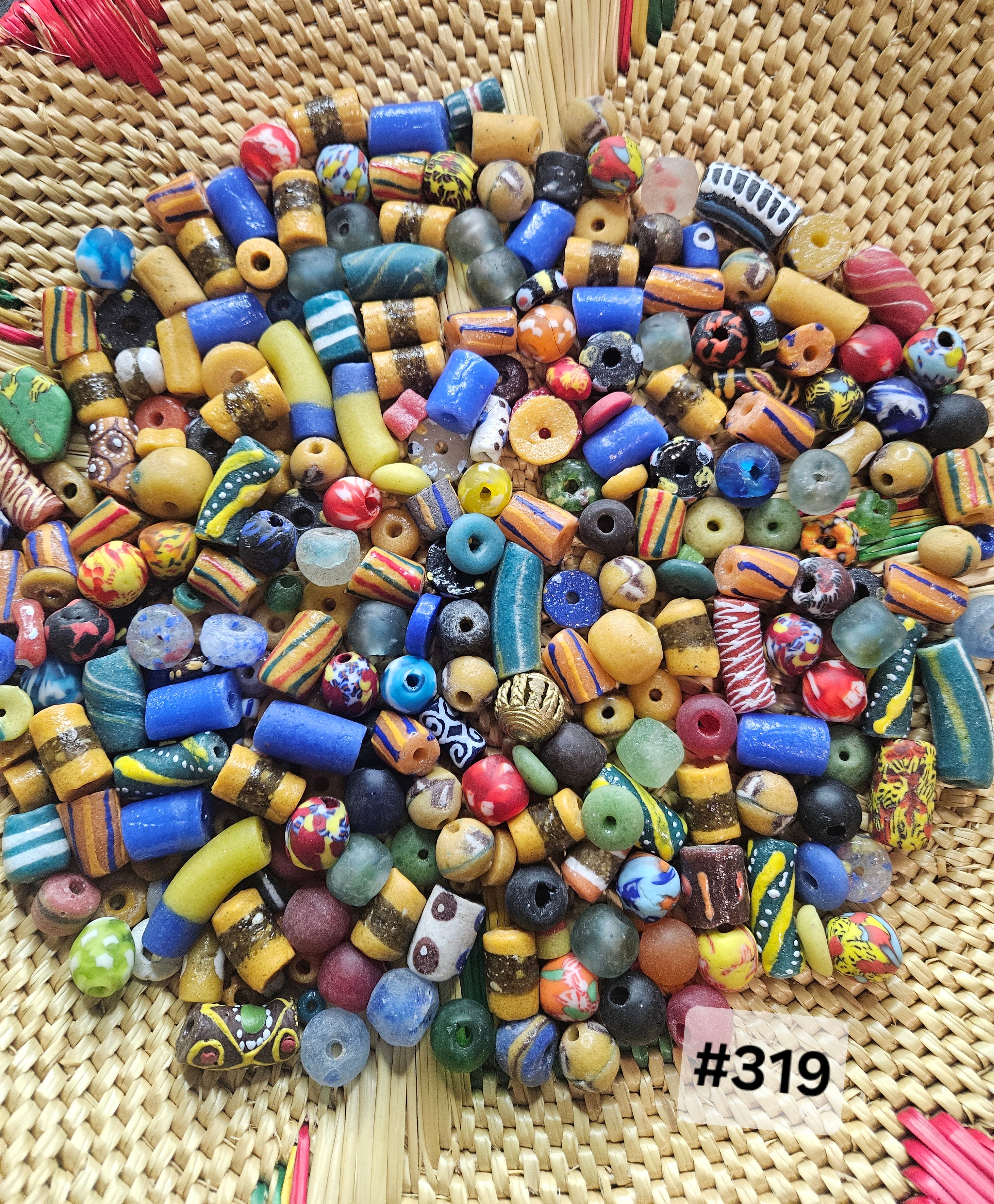 Bold & Colorful Krobo Glass Bead Soup