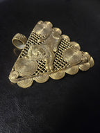 Oversized Adinkrahene Lion Brass Pendant – Ghana