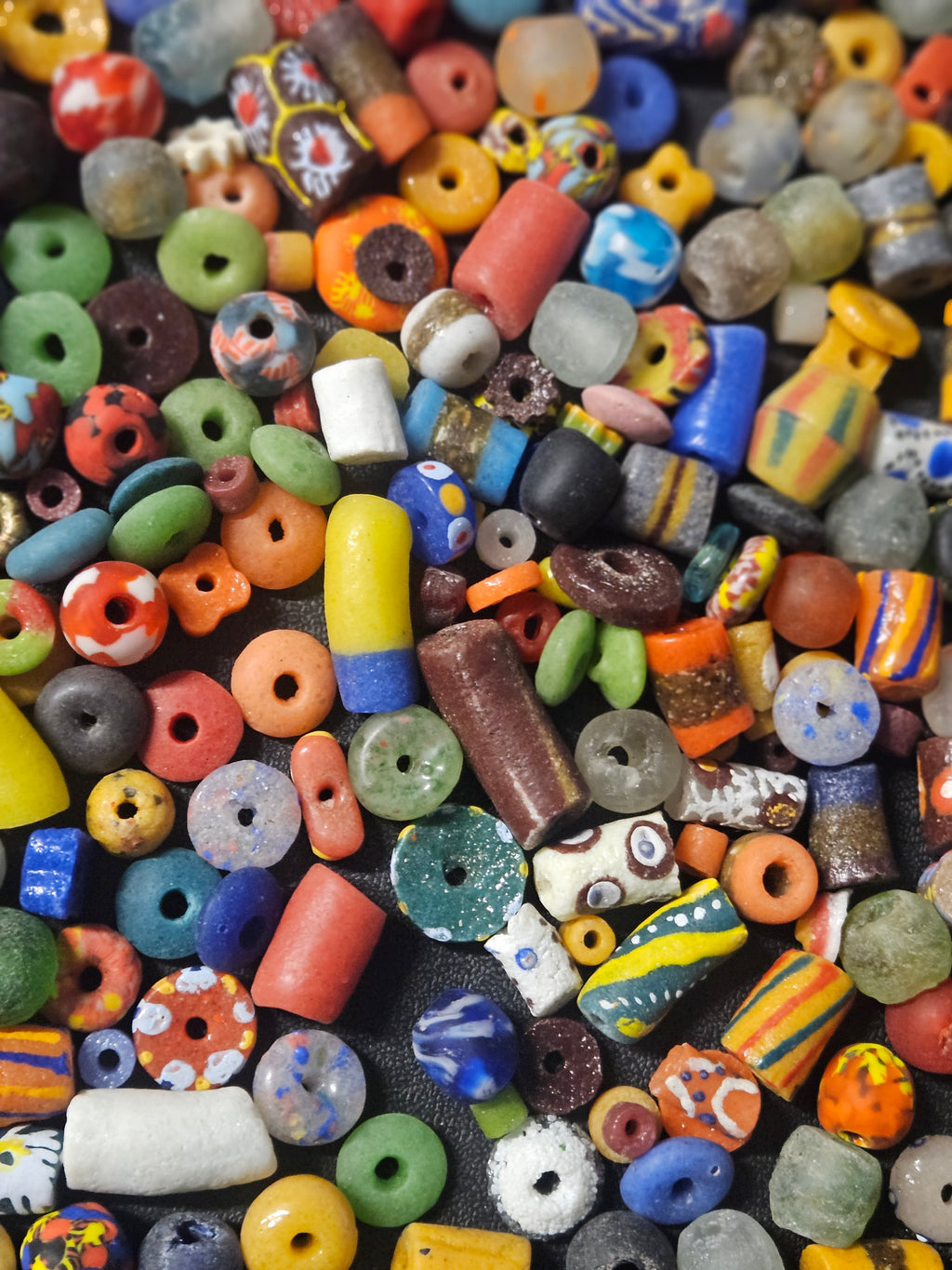 Loose Ghana Glass Beads – Designer Bead Soup Assortment
