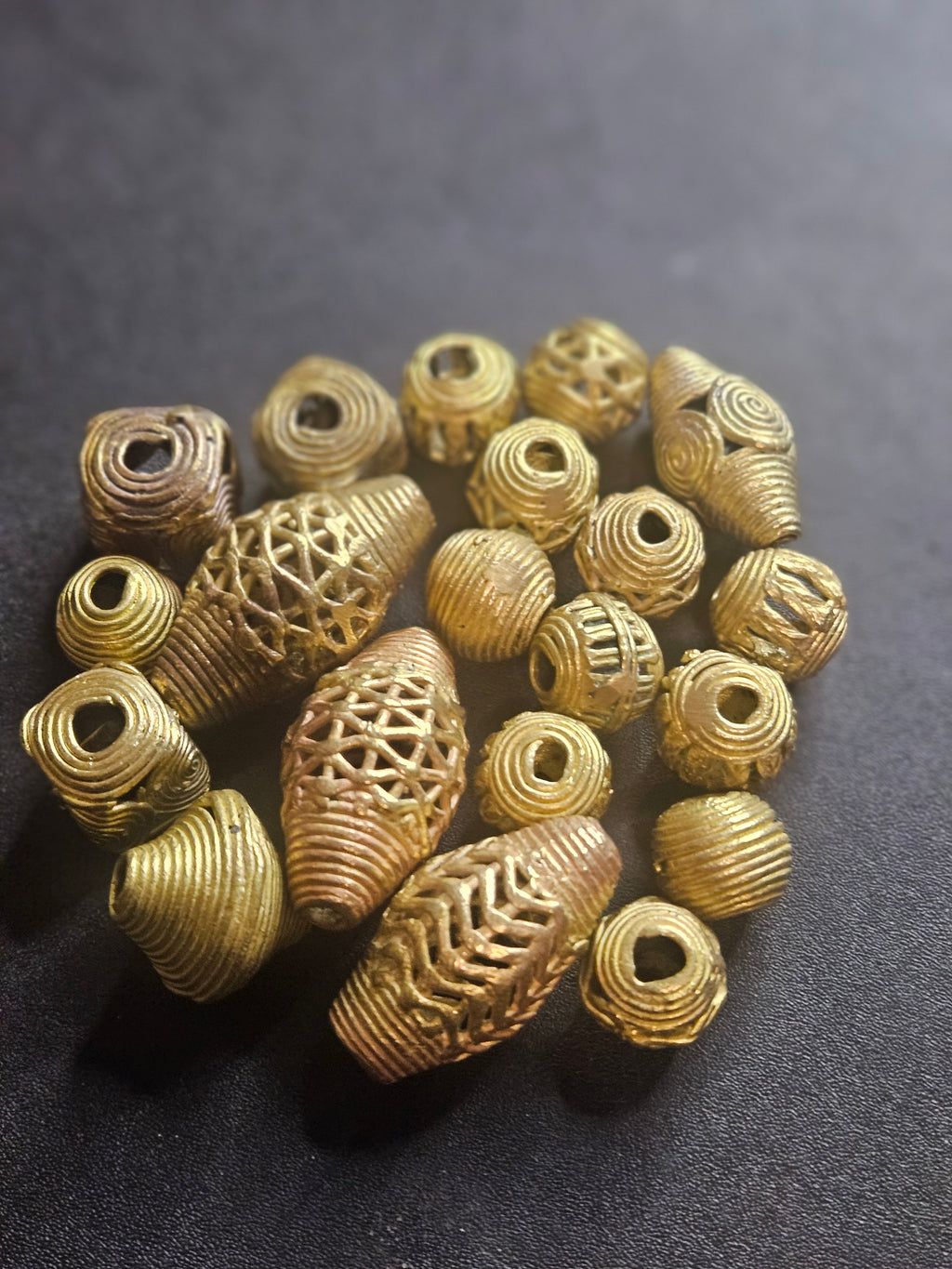 Ashanti Hollow Brass Beads – Artisan Openwork