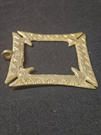 Large Handcrafted Fihankra African Brass Pendant | Authentic Ghana Adinkra Symbol of Community