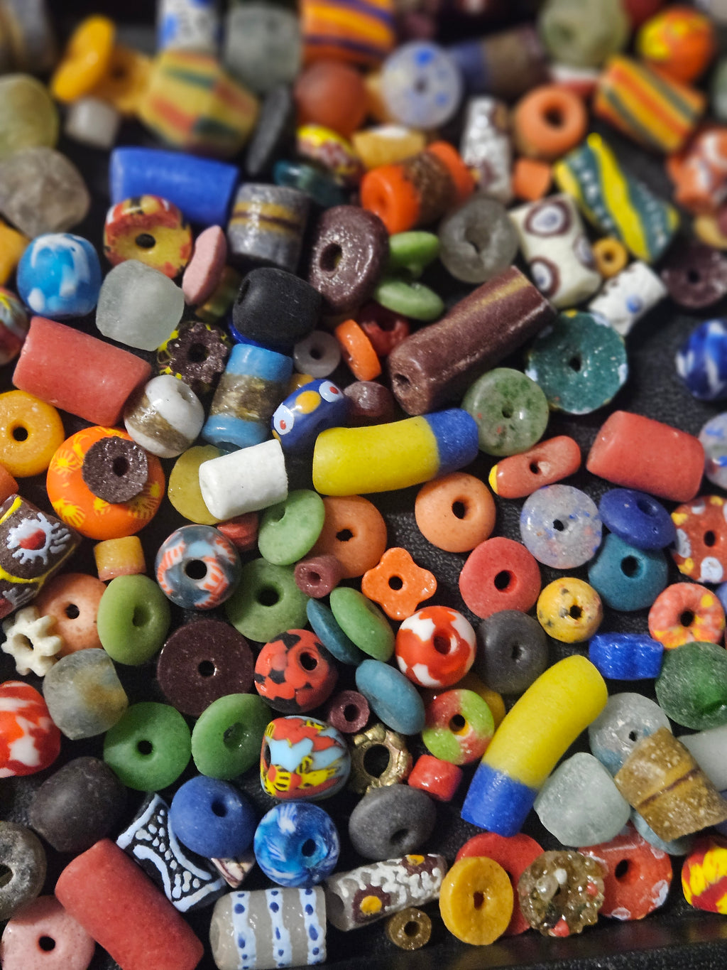 Loose Ghana Glass Beads – Designer Bead Soup Assortment