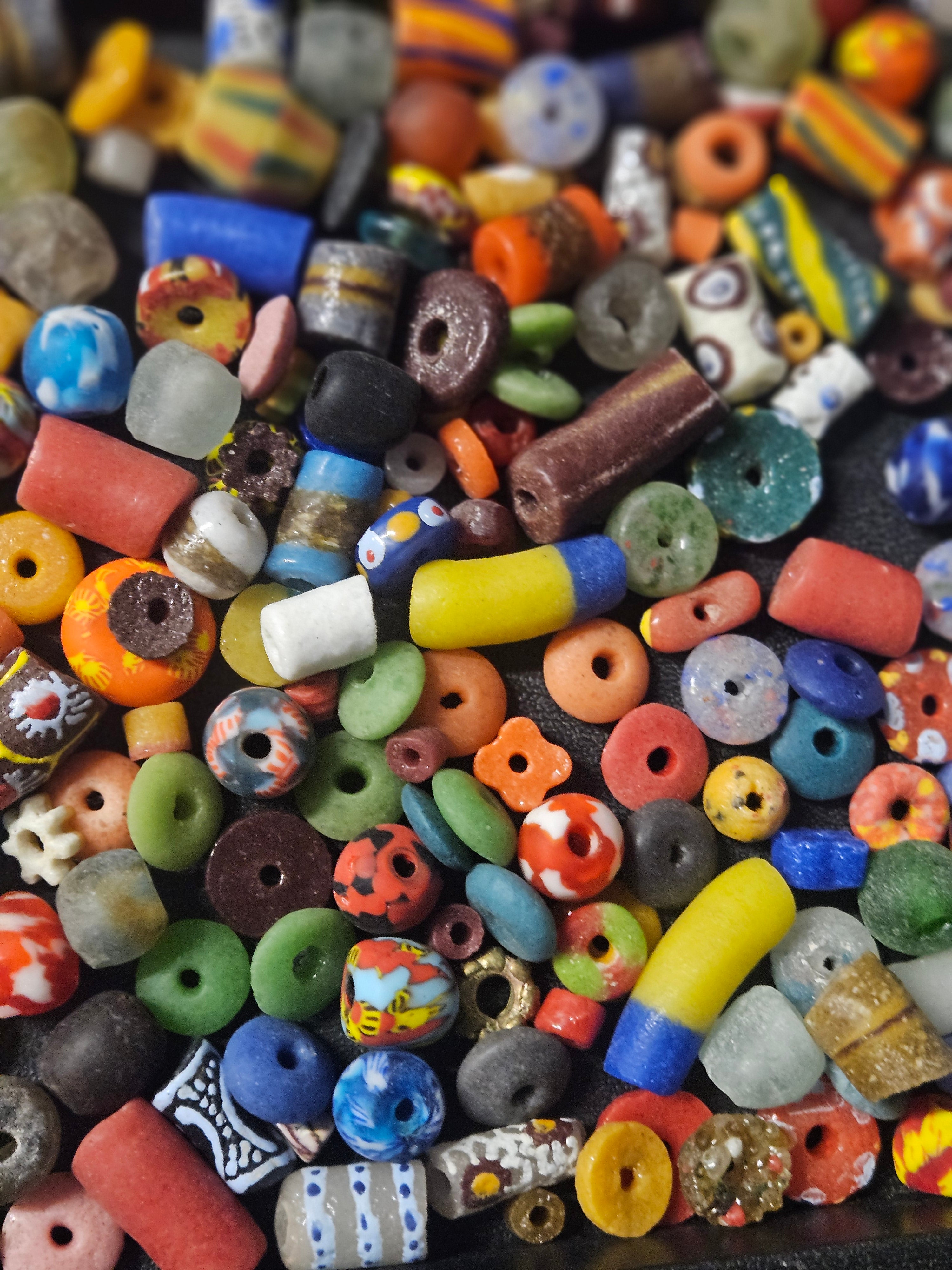 Loose Ghana Glass Beads – Designer Bead Soup Assortment