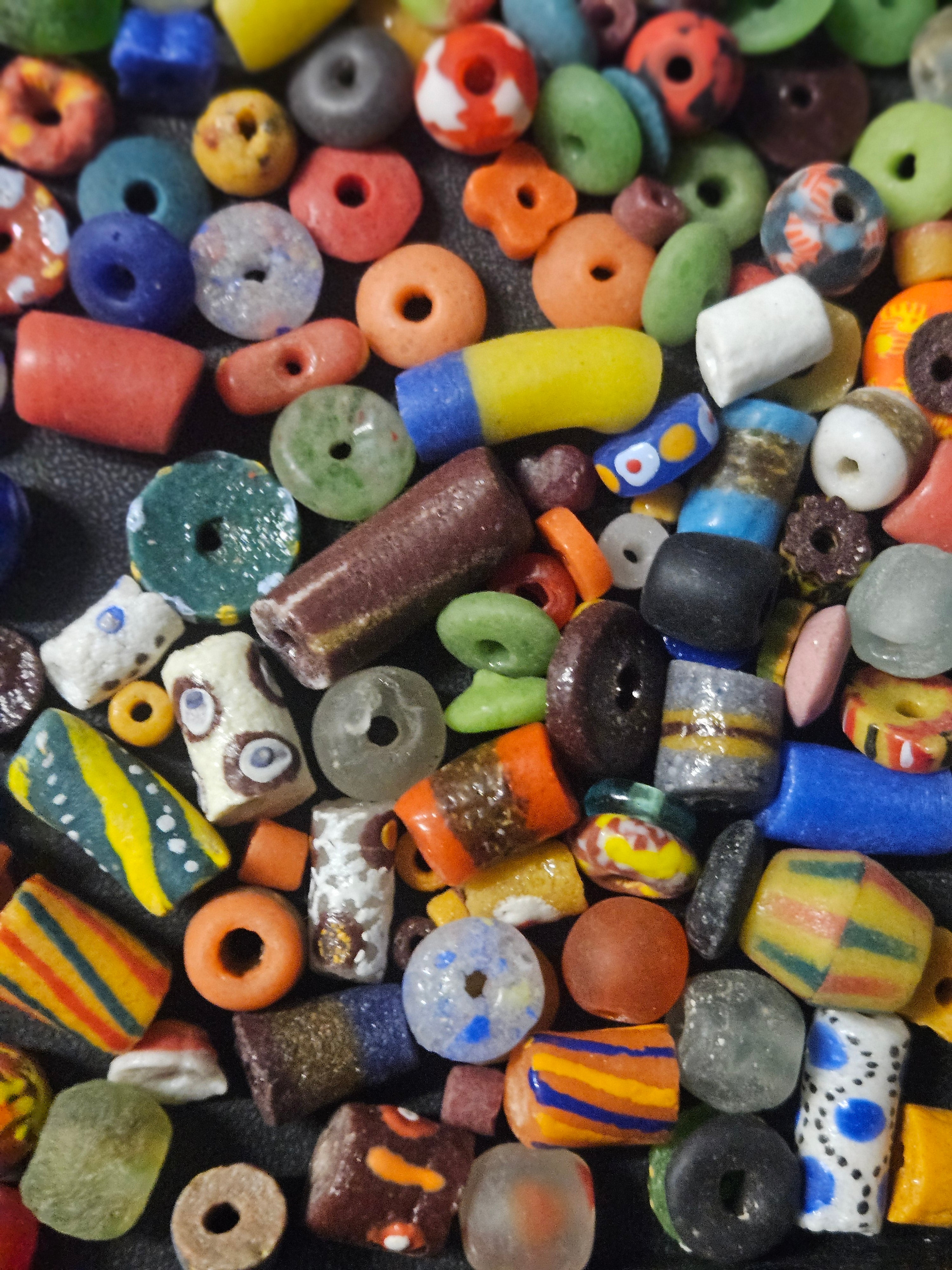Loose Ghana Glass Beads – Designer Bead Soup Assortment
