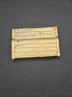 Handcrafted Ashanti Brass Component Bead | Large Hole African Brass Focal Bead | Ghana Artisan Brass Jewelry Component 32x45mm