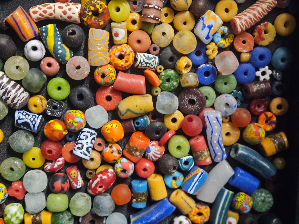 Ghana Bead Discovery Cup – Assorted African Krobo Glass Beads